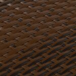 vidaXL Paravents de balcon 10Pièces marron et noir 255x19cm résine tressé