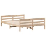 vidaXL Cadre de lit sans matelas 140x200 cm bois massif de pin
