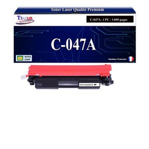 T3AZUR - Toner compatible avec Canon 047 pour Canon LBP-112 LBP-113w MF-112 MF-113w Noir - 1 600p
