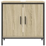 vidaXL Armoire lavabo de salle de bain chêne sonoma 60x30x60 cm