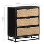vidaXL Buffet 60x35x70 cm Bois de manguier massif