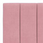 vidaXL Lit avec matelas rose 80x200 cm velours