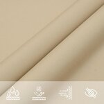 vidaXL Voile de parasol tissu oxford rectangulaire 3 5x4 5 m beige