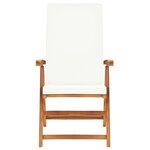 vidaXL Ensemble à manger de jardin 9 Pièces coussins Bois de teck massif