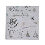 Carte De Voeux - Carte 3 Volets Farandole - Joyeux Noël Bonne Année