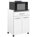 Desserte de cuisine 60 cm - Blanc mat