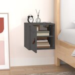 vidaXL Armoire murale Gris 31 5x30x30 cm Bois de pin massif