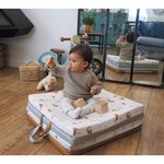 Tapis Malin Little Farmer - Multifonction 3 en 1 et évolutif - Tapis de jeu ou tapis d'éveil - 120 x 120 cm