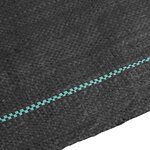 vidaXL Membrane anti-mauvaises herbes noir 1 5x200 m PP