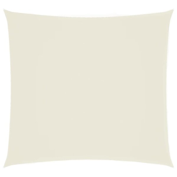 vidaXL Voile de parasol tissu oxford carré 6x6 m crème