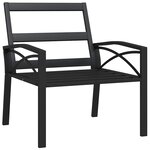 vidaXL Chaises de jardin et coussins sable lot de 2 68x76x79 cm acier