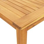 vidaXL Ensemble à manger de jardin 9 Pièces bois d'acacia solide