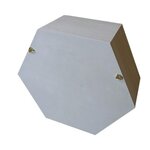 6 étagères hexagonales en bois 36 x 31 x 10 cm
