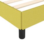 vidaXL Cadre de lit Vert 200x200 cm Tissu