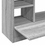 vidaXL Bureau mural sonoma gris 105x48x75 cm bois d'ingénierie