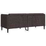 vidaXL Canapé à 2 places marron foncé tissu