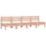 vidaXL Canapés de jardin sans accoudoirs 4 Pièces bois massif douglas