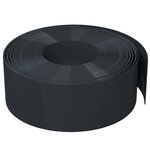 vidaXL Bordures de jardin 4 Pièces noir 10 m 20 cm polyéthylène