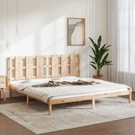 vidaXL Cadre de lit Bois de pin massif 200x200 cm
