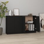 vidaXL Buffets 2 Pièces Noir 60x30x70 cm Bois d'ingénierie