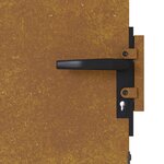 vidaXL Portail de jardin 85x200 cm acier corten