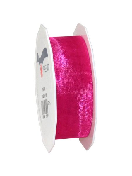 Organza sheer 25-m-rouleau 25 mm corail