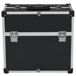 vidaXL Boîte à outils 38x22 5x34 cm Noir Aluminium