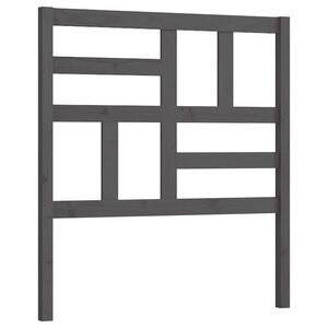 vidaXL Tête de lit Gris 106x4x104 cm Bois massif de pin