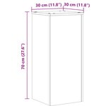 vidaXL Supports pour plantes 2 Pièces chêne sonoma bois d'ingénierie