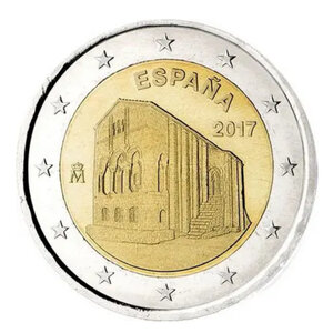 2 euros commémorative Espagne 2017 - Monuments du Royaume des Asturies.