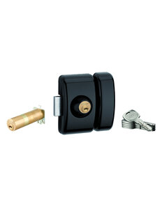 THIRARD - Verrou universel Transit 2 ajustable  double cylindre  noir  5 clés - THIRARD