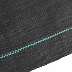vidaXL Membrane anti-mauvaises herbes noir 1 5x25 m PP