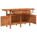 vidaXL Établi avec tiroirs et étaux 162x62x83 cm Bois massif d'acacia