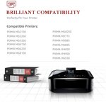 123CONSOMMABLES - PGI525 CLI526 - Cartouches d'encre compatible avec Canon 525 526 pour PIXMA MG5150 MG5350 MG6150 IX6550 MX715 MX885 MX895 IP4850 IP4950 IP6550 (8 Noir / 4 Cyan / 4 Magenta / 4 Jaune)