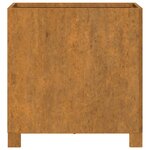 vidaXL Jardinière avec pieds Rouillé 42x40x43 cm Acier corten