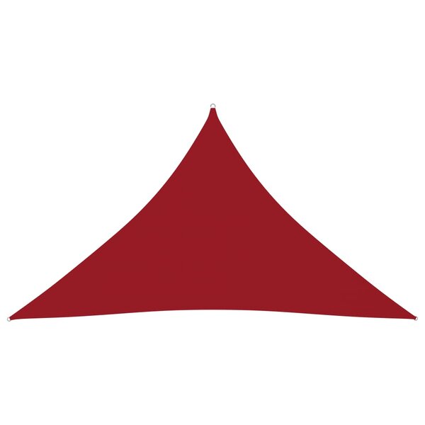 vidaXL Voile de parasol Tissu Oxford triangulaire 5x5x6 m Rouge