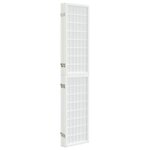 vidaXL Cloison de séparation pliable 4 panneaux 160x170 cm Blanc