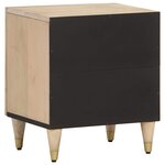 vidaXL Tables de chevet 2 Pièces 40x33x46 cm Bois de manguier solide