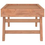 vidaXL Plateau pliable 55x35x25 cm Bois de teck massif