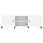 vidaXL Meuble TV blanc 150x30x50 cm bois d'ingénierie