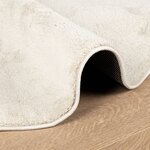 vidaXL Tapis OVIEDO à poils courts beige Ø 120 cm