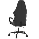 vidaXL Chaise de jeu de massage Noir et camouflage Similicuir