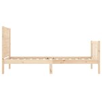 vidaXL Cadre de lit sans matelas bois de pin massif
