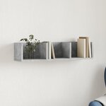 vidaXL Armoire murale gris béton 75x18x16 5 cm bois d'ingénierie