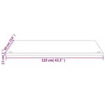 vidaXL Dessus de bureau blanc 110x60x2 5 cm bois massif de pin