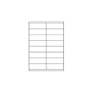 Office star boite de 1600 étiquettes multi-usage blanches 105x35mm os43423 avery zweckform