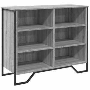 vidaXL Buffet sonoma gris 91x35 5x74 5 cm bois d'ingénierie