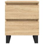 vidaXL Table de chevet chêne sonoma 40x35x50 cm bois d’ingénierie