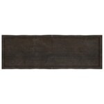vidaXL Dessus de table bois massif traité bordure assortie