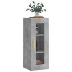 vidaXL Armoire murale gris béton 34 5x34x90 cm